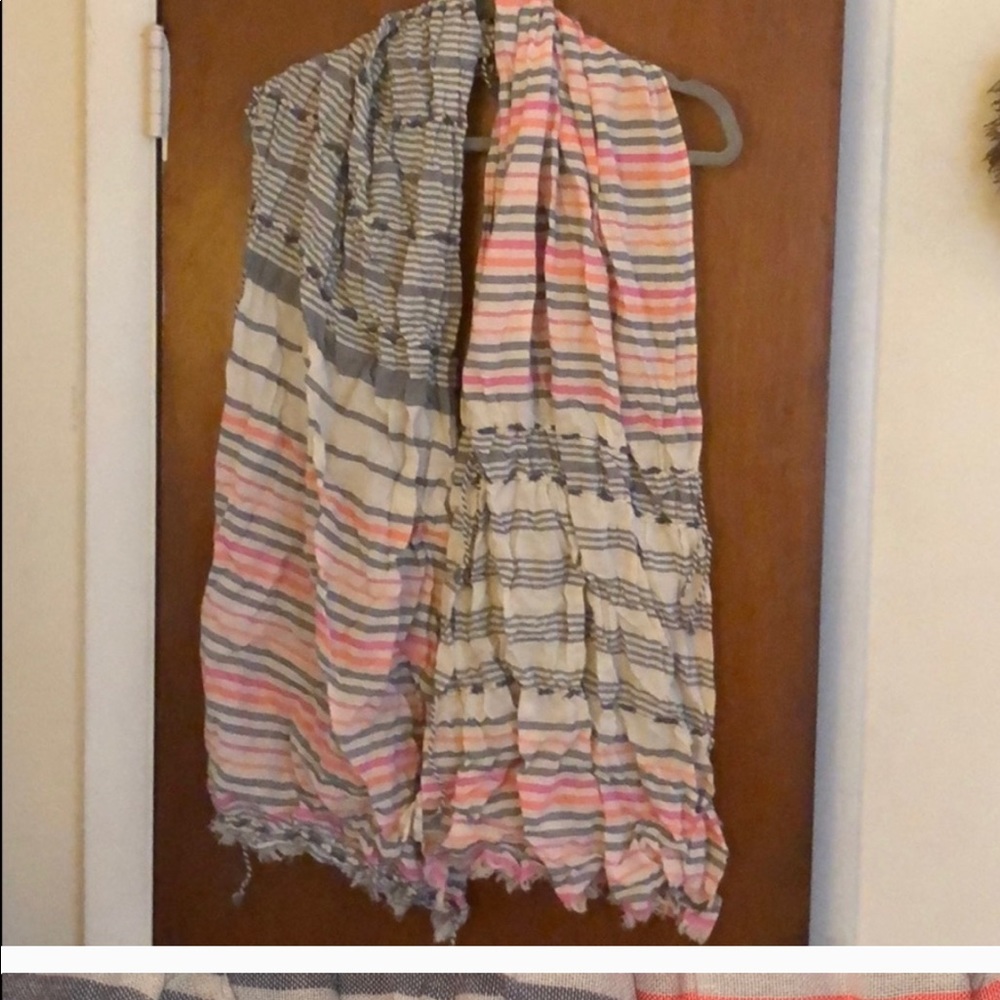 Anthropologie Striped colorful scarf